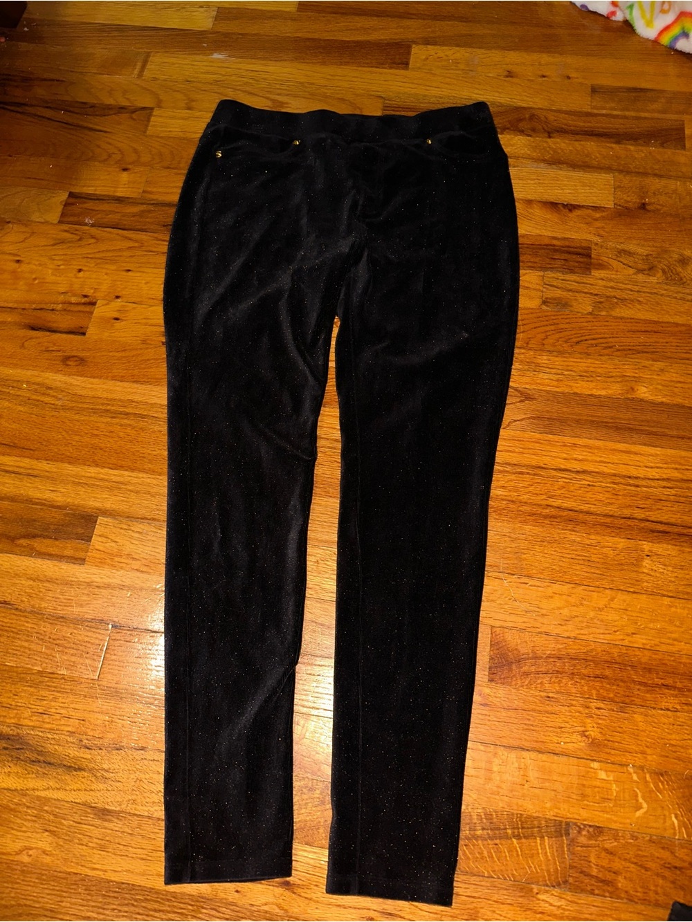 Michael Kors Black Sparkly Jogger Pants